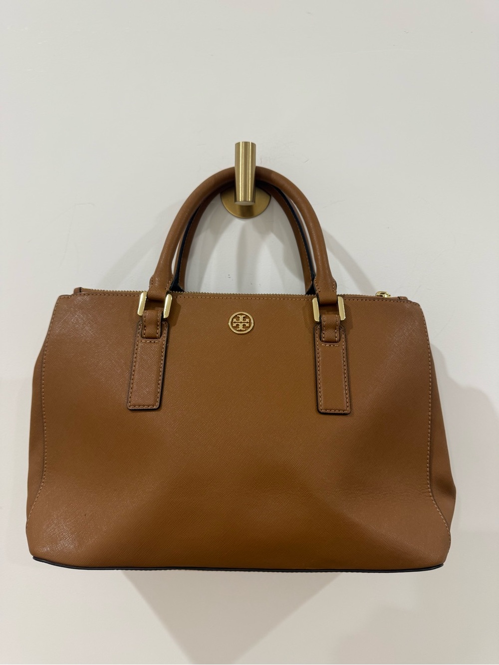 Tory Burch Brown Leather Satchel